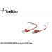 Belkin BLK-A3L791b03M-REDS 3m Kırmızı CAT5 Kablo