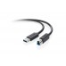 Belkin BLK-F3U167cp.5M Siyah 0.5m Y Usb 2xUSB-A,1xMini-B Usb Kablosu