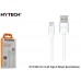 Hytech HY-X102 1m 2.4A Type-C Beyaz Şarj Kablosu