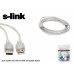 S-link SL-165M Usb AM TO AM 3m Şeffaf Kablo