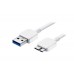 S-link SLX-U3NT33 1m Micro Usb3.0 Samsung Note3/S5 Data + Şarj Kablosu