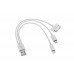 S-link SL-IP550 Usb to iPhone 4/5G+Micro 5pin Samsung Tablet Çevirici Kablo