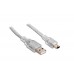 S-link SL-UK53 Usb2.0 3m Şeffaf Usb AM/Mini 5pin Kablo