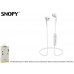 Snopy SN-BT160 Elysium Mobil Telefon Uyumlu Bluetooth Kulak içi Beyaz Kulaklık - Mikrofon