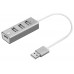 S-link Swapp SW-U200 4 Port Utra-slim USB2.0 Gri Usb Hub